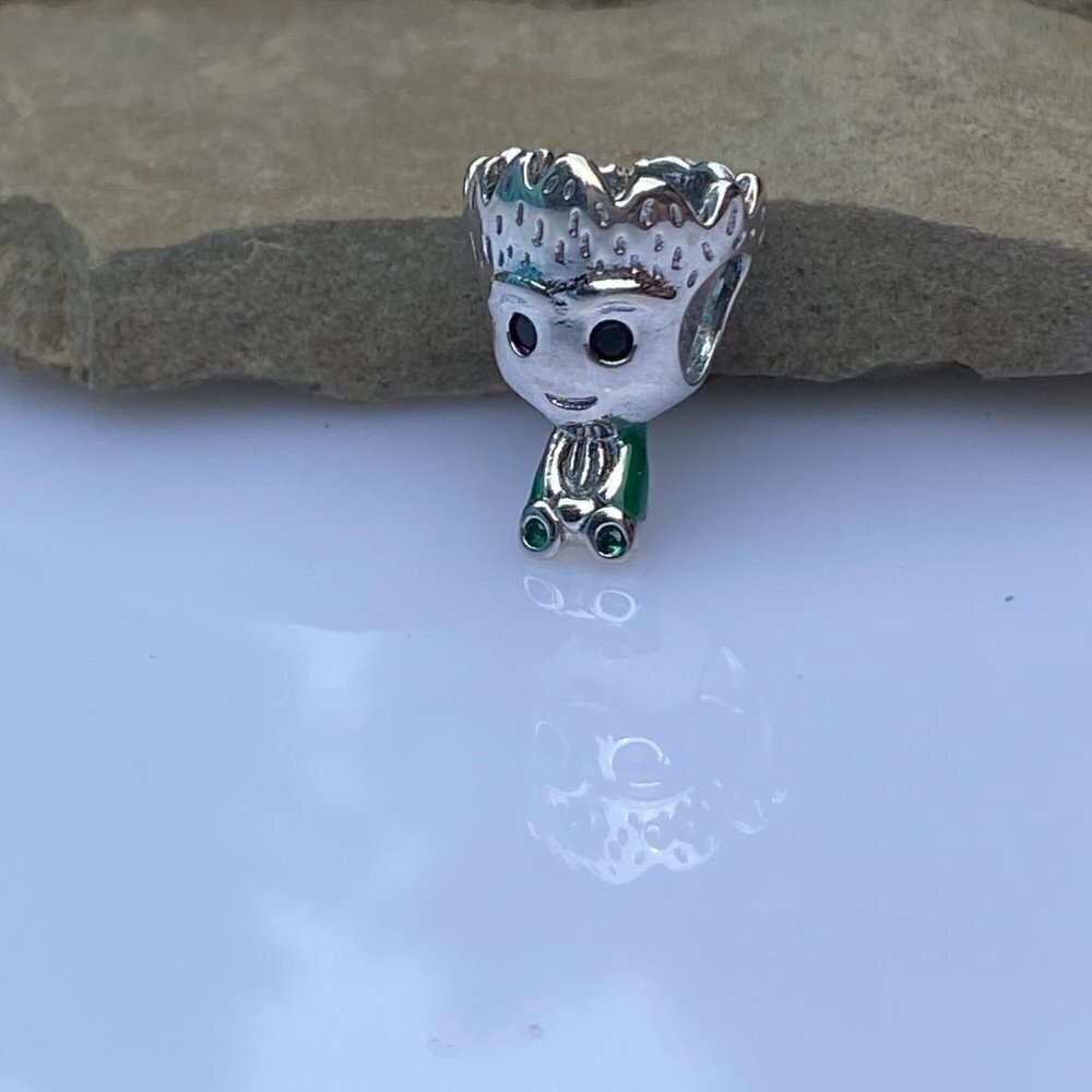 Sterling Silver Groot Tree Charm Fits Original Bracelet